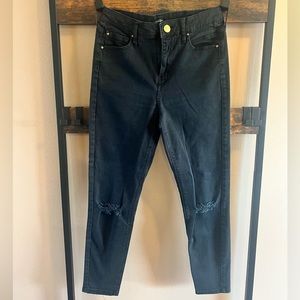 River Island black skinny jeans UK 10